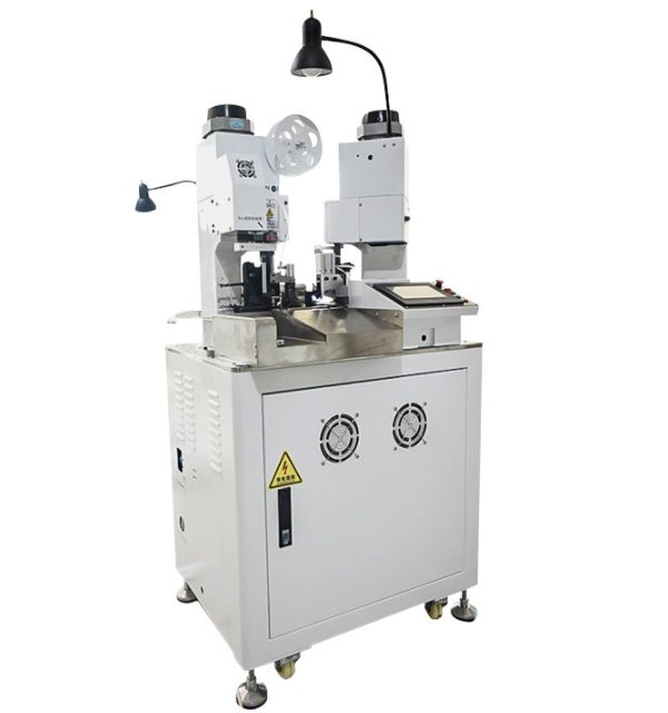Máy bấm cos tự động máy uốn dây tự động, máy uốn đầu cuối hai đầu terminal crimp machine