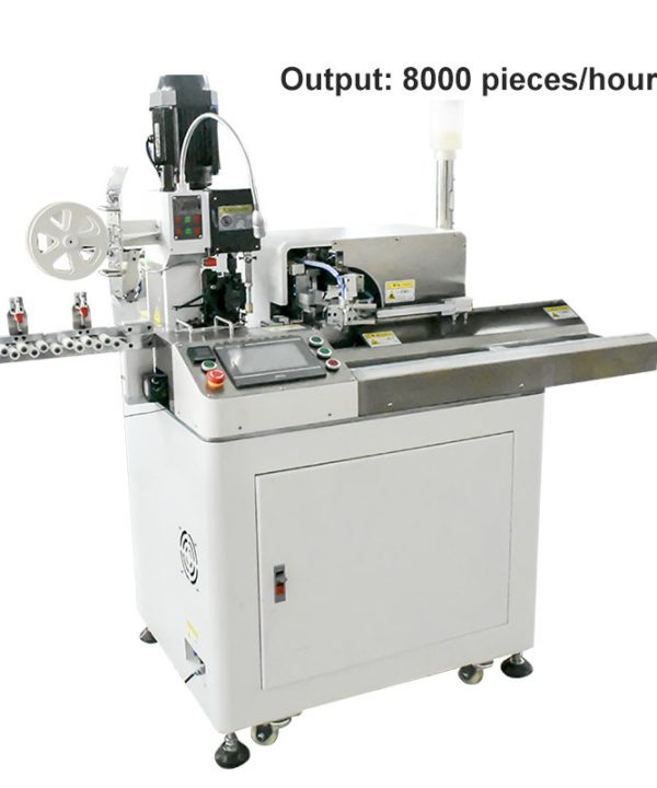 Máy bấm cos tự động  năm dây tước một đầu ngâm một đầu thiết bị đầu cuối crimping máy terminal crimping machine