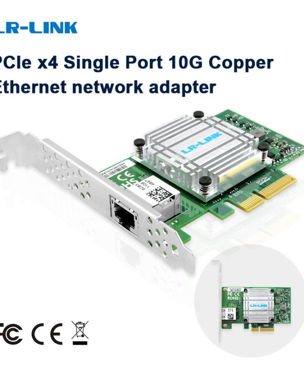 LR-LINK 6880bt 5-tốc độ 10GB Ethernet Card mạng BASE-T pciex4 Đồng RJ45 dựa trên aqc107 Chipset cấu hình thấp khung bao gồm