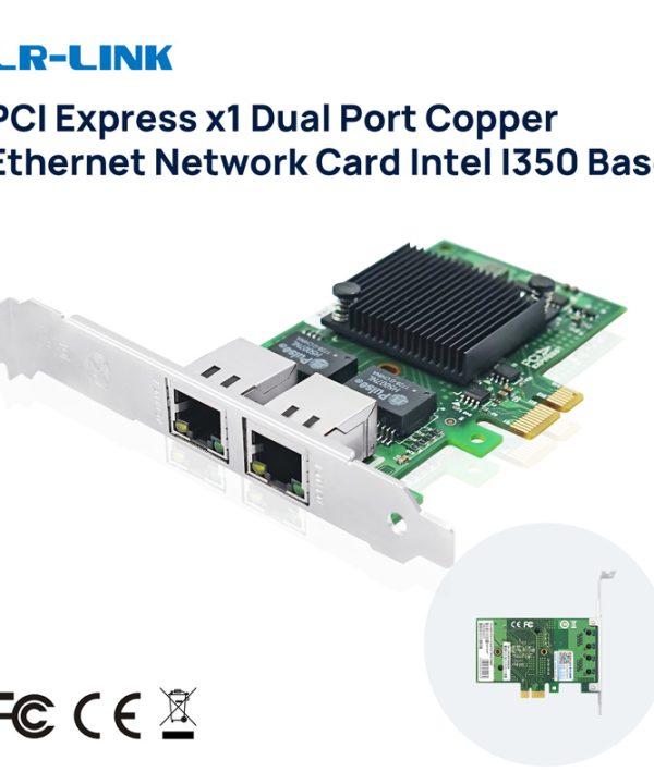 LR-LINK 9222pt 10/100/1000 Mbps Card mạng PCI Express X1 Đồng kép cổng Gigabit máy chủ Adapter Intel i350am2 dựa
