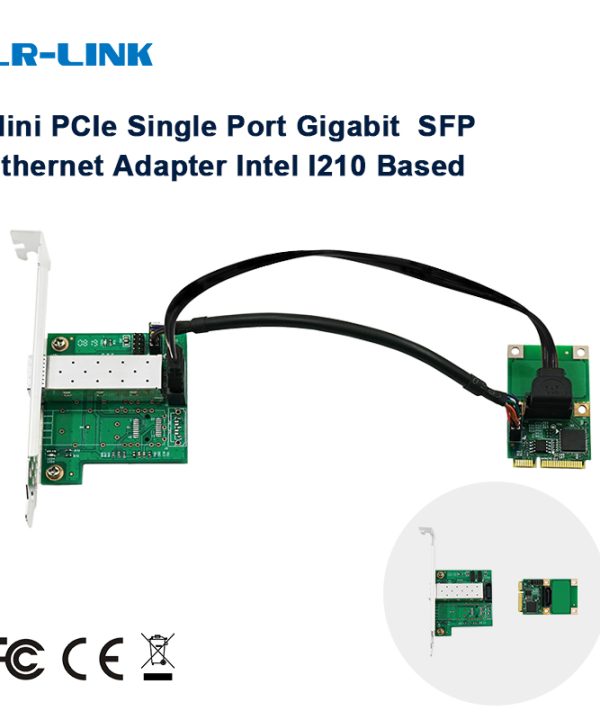 LR-LINK 2204pf-sfp Mini PCI-Express Gigabit Ethernet SFP Card mạng điều khiển Nic máy chủ Adapter Intel i210