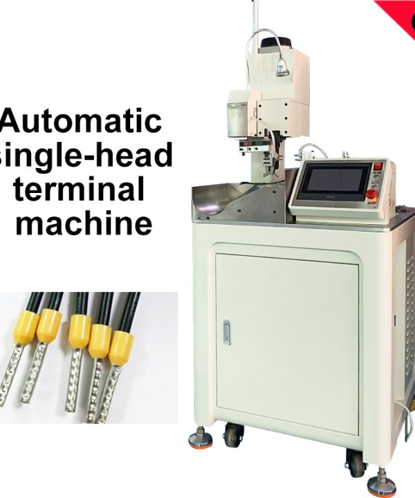 Máy bấm cos tự động  đầu duy nhất thiết bị đầu cuối máy dây tước và xoắn Uốn Tóc bồng thiết bị Châu Âu cách điện Ống phích cắm terminal crimping machine