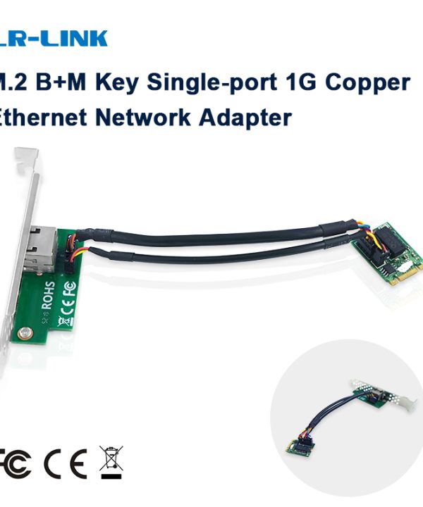 LR-LINK 2211pt M.2 B M Key Single-Port 1 gam Đồng Ethernet Card mạng PCI Express Server Adapter Nic Intel chip dựa