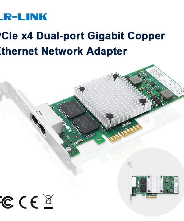 LR-LINK 9712ht Dual-Port Gigabit card mạng Ethernet thẻ PCI-Express RJ45 adapter 10/100/1000Mbps so sánh với Intel I350-T2