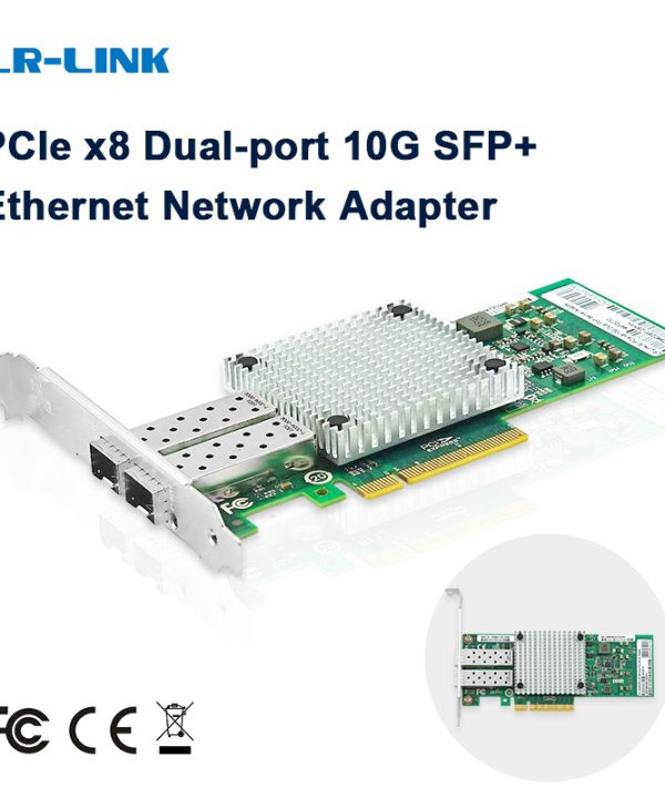 LR-LINK 9802bf-2sfp 10GB Ethernet Card mạng PCIe X8 cổng kép sợi quang máy chủ Adapter Intel 82599 tương thích X520-DA2