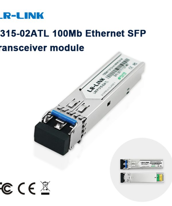 LR-LINK 1315-02atl module thu phát Ethernet SFP 100Mb module 100fx DDM MMF 850nm 1310nm