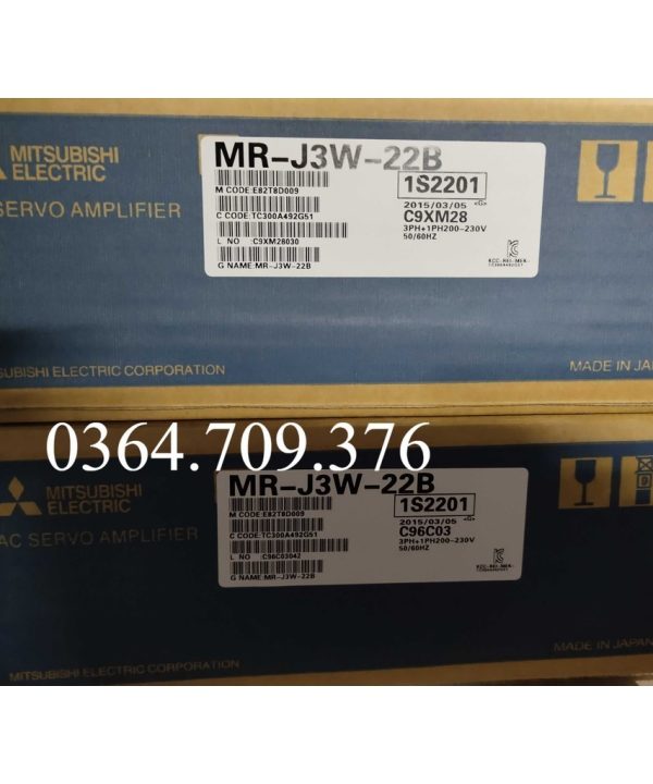 Mitsubishi  Bộ Điều Khiển Servo MR-J3W-22B 44b Chính Hãng Bảo Hành