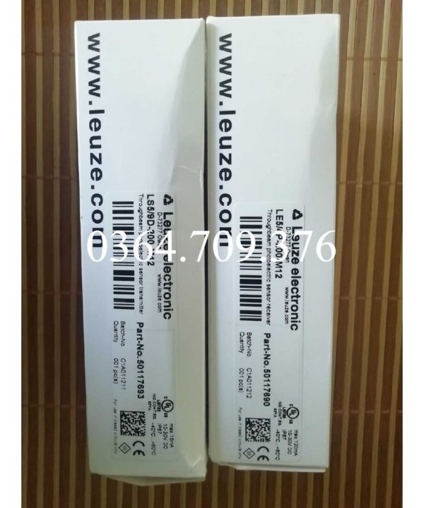 Cảm Biến Quang Điện Đối Lập Leuze Dễ Kiểm Tra Le5/4p-200-m12 LS5/9d-200-m12 Chính Hãng