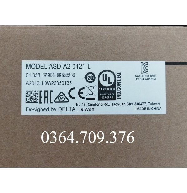 ASD-A2-0121-L ASD-A2-0121-M    Delta Servo Điều Khiển