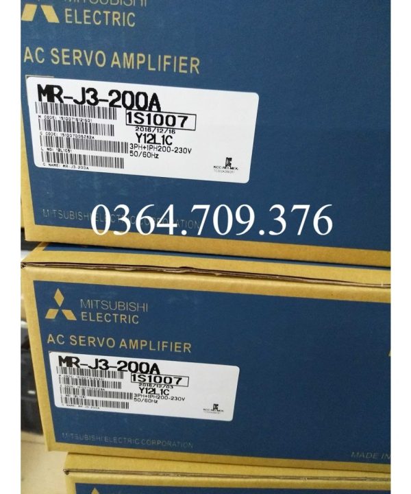 Bộ Điều Khiển Servo MR-J3-200A  , Xác Thực Ban Đầu, , Hãng Mitsubishi