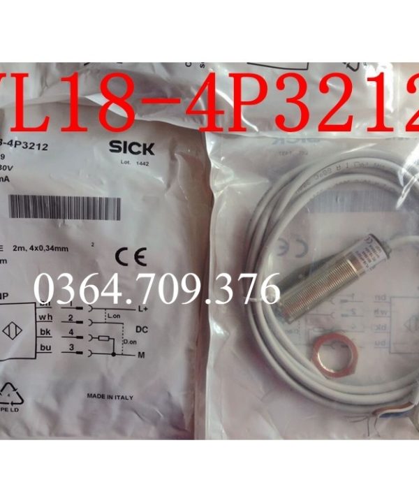 Công Tắc Quang Điện Phản Xạ Gương SICK Chính Hãng Hoàn Toàn Mới  VL18-4N3212 VL18-4P3212