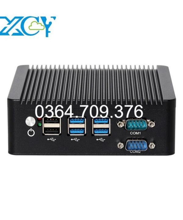 Máy tính công nghiệp máy tính mini chắc chắn Intel Celeron N5100 4x DB9 RS232 RS485 Dual Lan Windows 11 Linux
