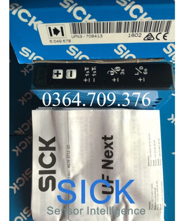 Công Tắc Rãnh SICK Chính Hãng Hoàn Toàn Mới  UFN3-70B413 Phát Hiện Nhãn Trong Suốt Và Không Thấm Nước