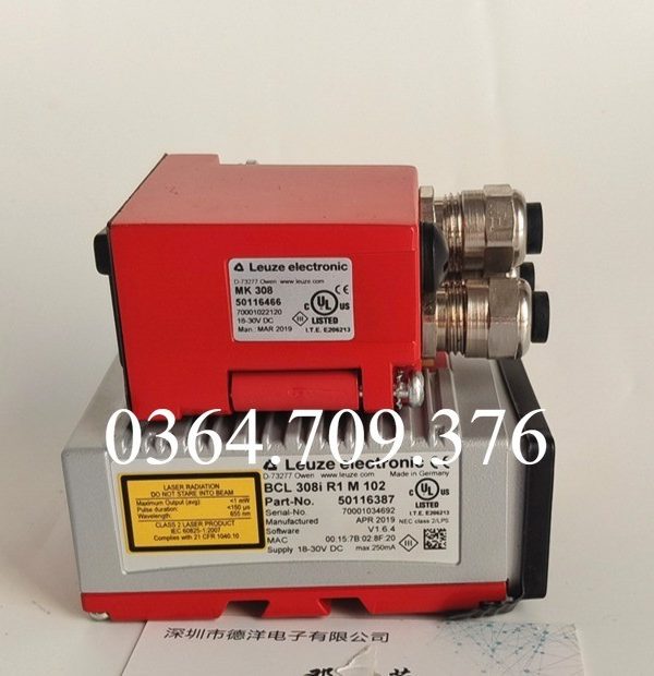Đầu Đọc Mã Vạch Cố Định Leuze BCL 308i R1 M 102  50116387 Mk348 Đầu Nối