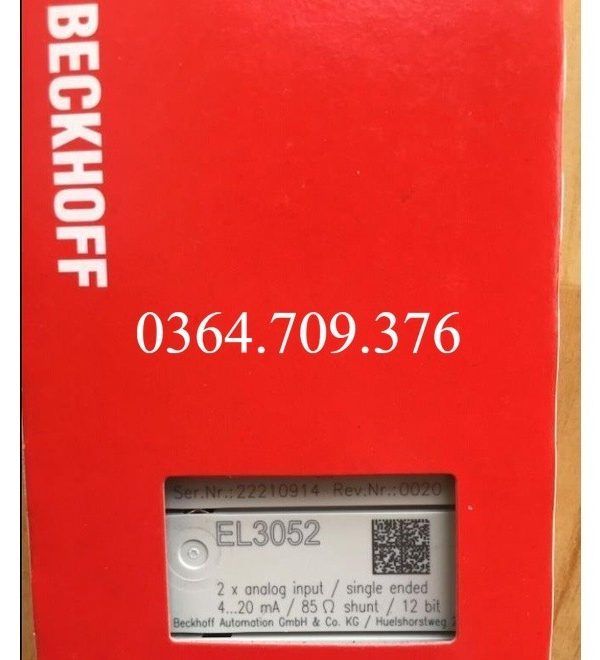 One Module PLC Beckhoff el3052