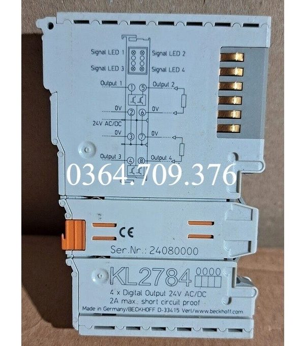 Beckhoff đầu nối bus kl2784 1 chiếc # ad1612 #