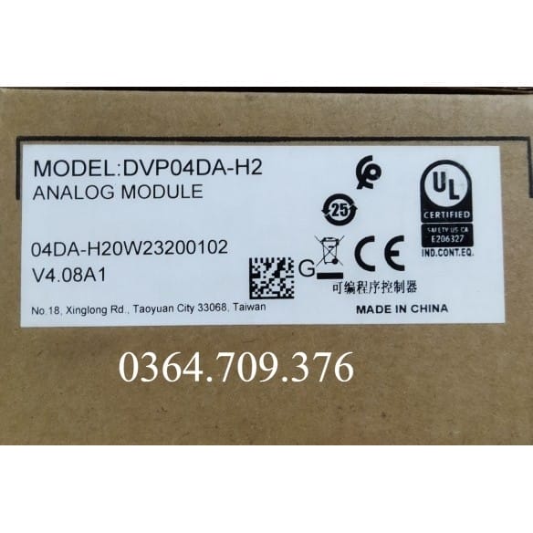 PLC DVP04AD-H2 HDVP04DA-H2    Delta Mở Rộng Module