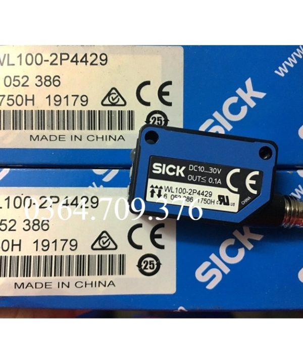 Công Tắc Quang Điện Phản Xạ Gương SICK Chính Hãng Hoàn Toàn Mới  WL100-2P4429 WL100-P4420
