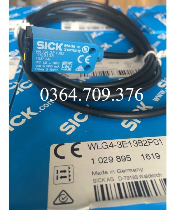 Công Tắc Quang Điện Phản Xạ Gương SICK WLG4-3E1382P01 (Có Thấu Kính) WLG4-3E1382