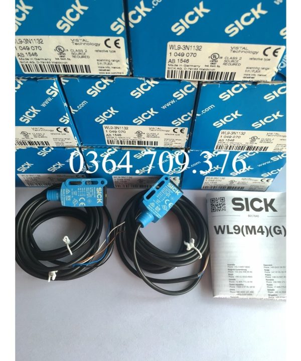 Công Tắc Quang Điện Phản Xạ Gương Siksick  WL9-3N1132 WL9-2N131