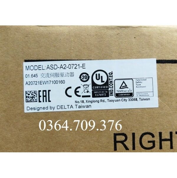 Bộ Điều Khiển Servo Delta   ASD-A2-0721-E