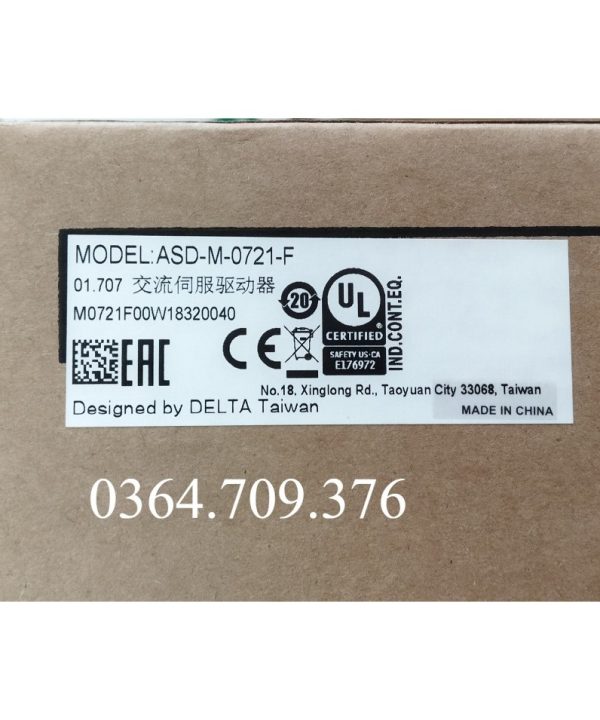 ASD-M-0721-F   Delta M Series Servo