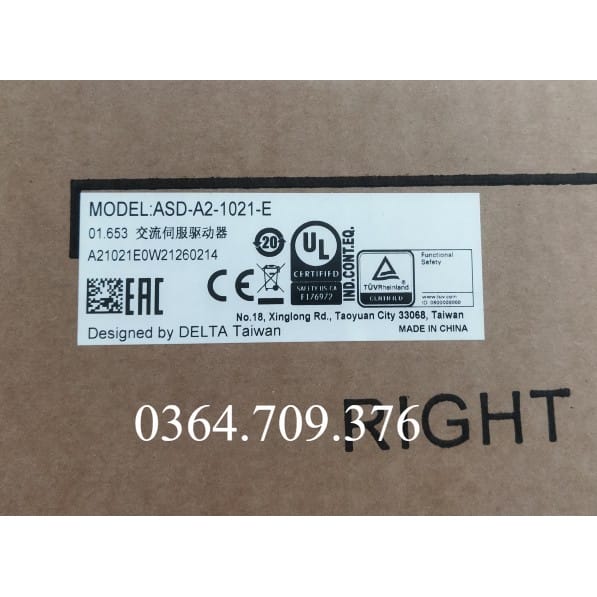 Bộ ĐIỀU KHIỂN SERVO Delta   ASD-A2-1021-E