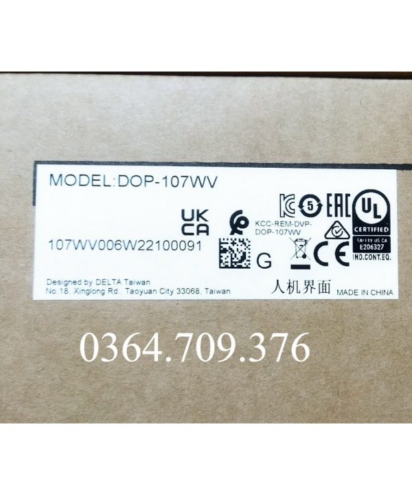 HMI Delta DOP-107WV Giao Diện Người-máy