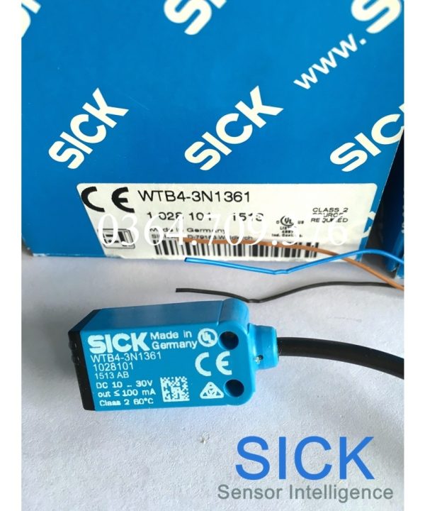 Nhập Khẩu Chính Hãng  SICK Cảm Biến Quang Điện Triệt Tiêu Nền Bảng Mạch Phát Hiện WTB4-3N1361