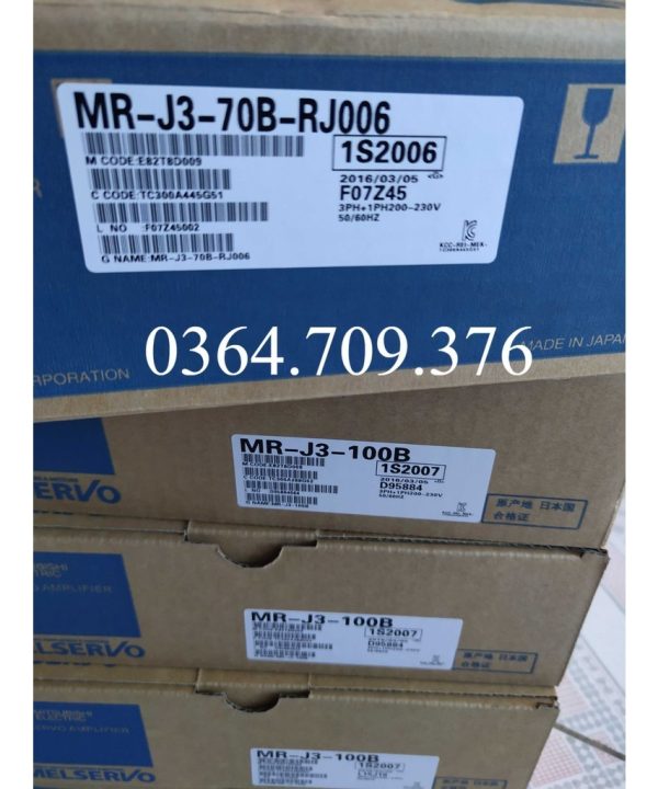 Mitsubishi  Bộ Điều Khiển Servo MR-J3-70B-RJ004 Rj006 Chính Hãng