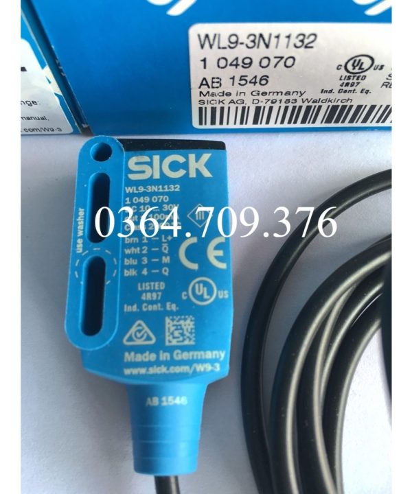 Công Tắc Quang Điện Phản Xạ Gương SICK Chính Hãng Hoàn Toàn Mới  WL9-3N1132 Mục Số 1049070