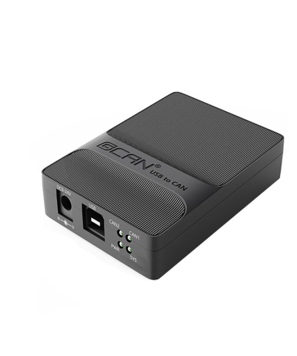 USBCAN-II C 1500V từ khớp nối cách ly Tốc độ truyền 5K ~ 1m Hỗ trợ khung can2.0a và can2.0b 2 CAN giao diện thẻ giao diện bus