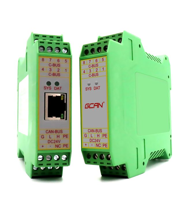 GCAN-205 chuyển đổi modbus trạm nô lệ đọc và tải dữ liệu của bus CAN với một giao diện Ethernet và một giao diện CAN