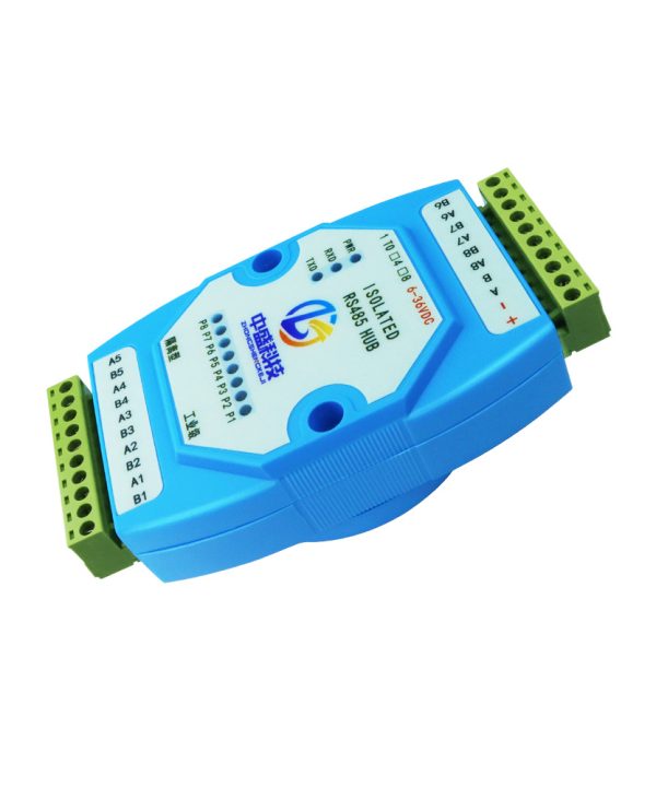ZS-RS485-HUB-3-I 1-8 Trục RS485 Bộ Lặp HUB Bộ Khuếch Đại Tín Hiệu Cách Ly Quang Điện Chống Nhiễu Và Chống Sét