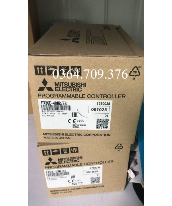Mitsubishi PLC FX3GE-24MR/ES, FX3GE-40MR/ES, FX3GE-24MT/ES, FX3GE-40MT/ES, FX3GE-40MT/DS, FX3GE-24MT/DS, FX3GE-40MR/DS, FX3GE-40MT/DS Ethernet Tích Hợp