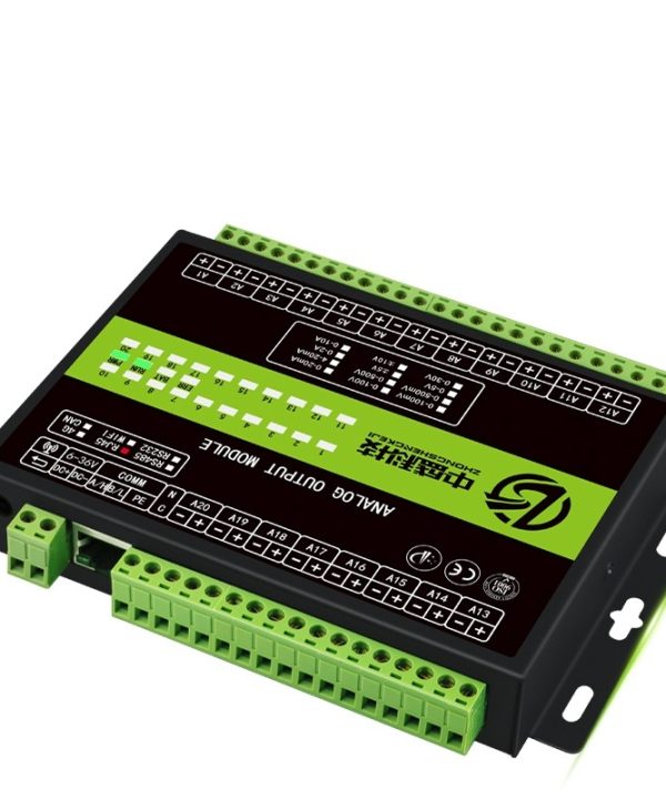 Module Đầu Ra/Thu Thập Analog Tích Cực Và Tiêu Cực ± 5/10V Điện Áp Và Dòng Điện RS485 Cổng Mạng Cấp Công Nghiệp PLC