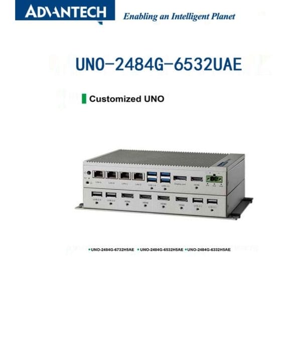 Máy Tính Công Nghiệp  Hệ Thống Nhúng Advantech UNO-2484G-6532UAE I5-6300U 2.4GHz