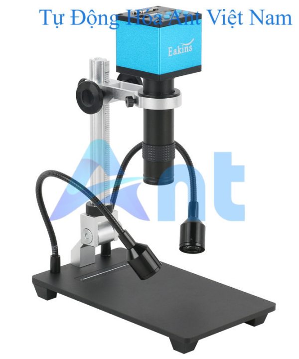 Eakins 2MP 1080P 60FPS HDMI VGA Digital Video Microscope Camera 130X Adjustable Zoom Lens LED Spotlight USB Storage